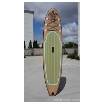 Wood Color Drop Stitch Yoga Board